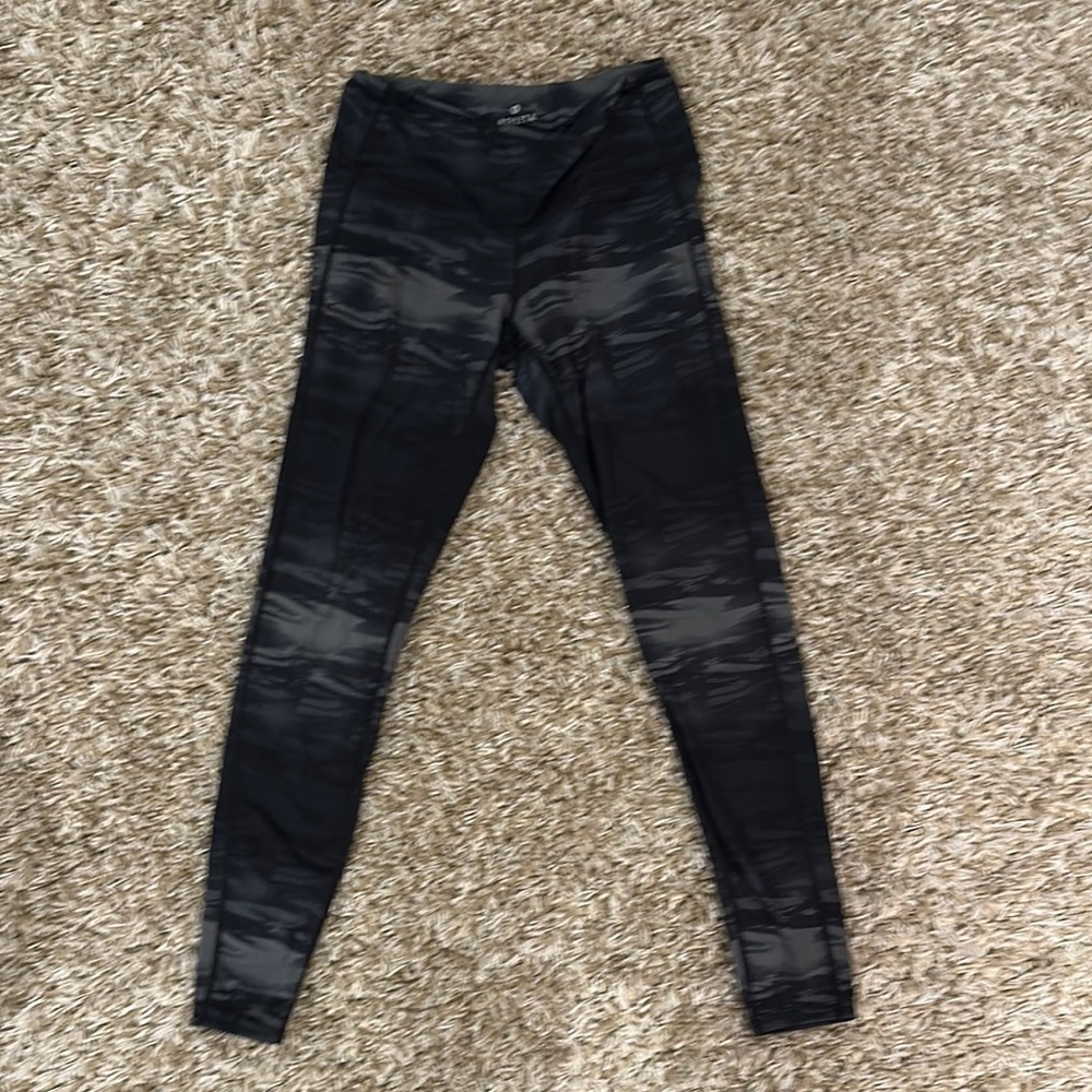 Athleta Black and Gray Leggings